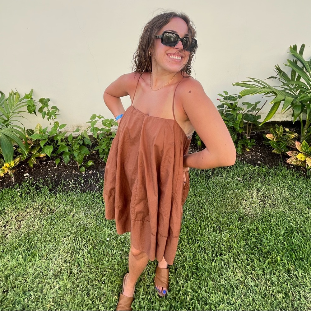 Brown FP mini dress